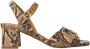 Pedro Miralles Beige Leren Sandalen met Comfortabele Hak - Thumbnail 1