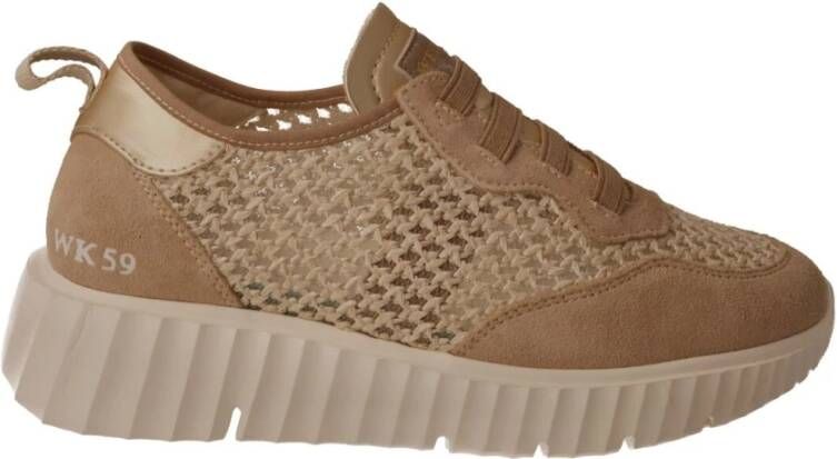 Pedro Miralles Beige Weekend Dames Sportieve Sneaker Beige Dames