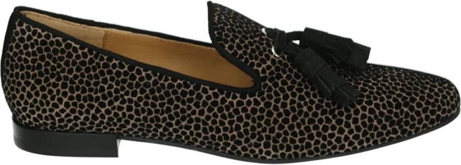 Pedro Miralles Bruin Patroon Pumps met G Breedte