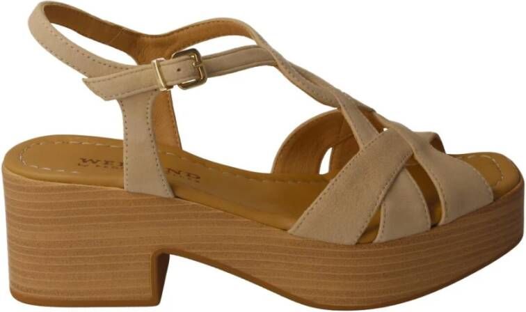 Pedro Miralles Flat Sandals Beige Dames