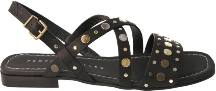 Pedro Miralles Flat Sandals Blue Dames