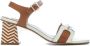 Pedro Miralles Geometrische Enkelband Leren Sandaal Multicolor Dames - Thumbnail 1