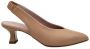Pedro Miralles Kameel Leren Slingback Hakken - Thumbnail 1