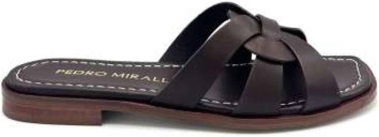 Pedro Miralles Leren Lage Sandalen Veelzijdige Zomerstijl