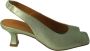 Pedro Miralles Metallic Green High Heel Sandals Green Dames - Thumbnail 1