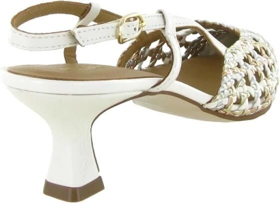Pedro Miralles Dames Slingback Metal Blanco Goud - Foto 3