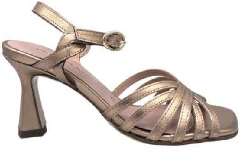 Pedro Miralles Roségouden Hoge Hak Sandalen