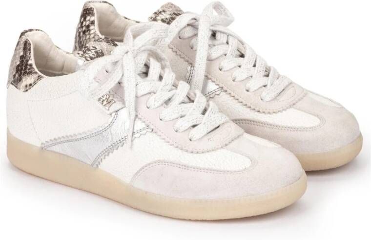 Pedro Miralles Wit-Zilver Weekend Dames Sportschoenen