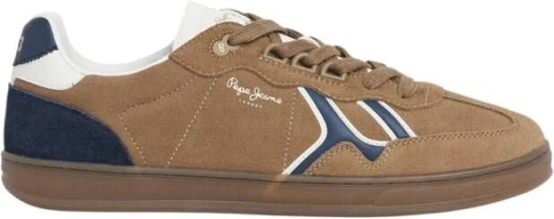 Pepe Jeans Bruine Mix Ball Sneakers