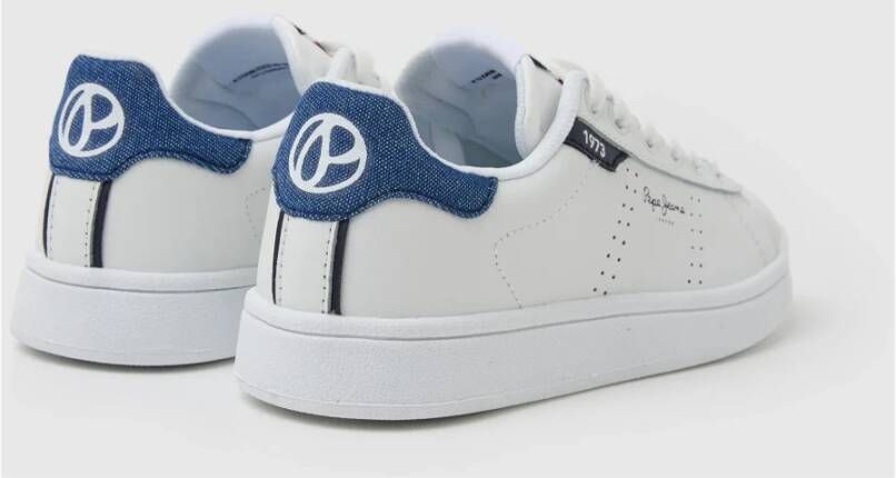 Pepe Jeans Klassieke Leren Sneakers White Heren
