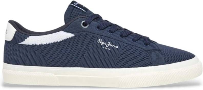 Pepe Jeans Klassieke Navy Gebreide Sneakers