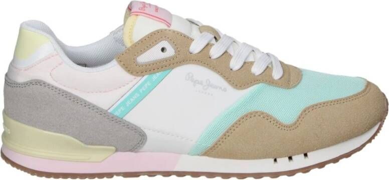 Pepe Jeans Modieuze Sportschoenen Beige Dames