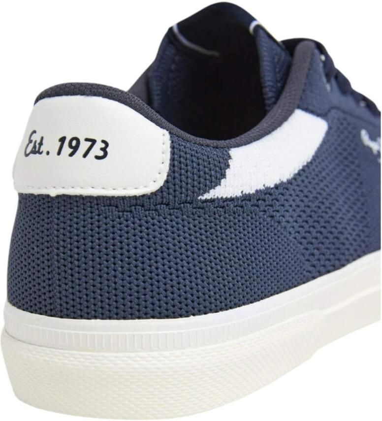 Pepe Jeans Klassieke Navy Gebreide Sneakers