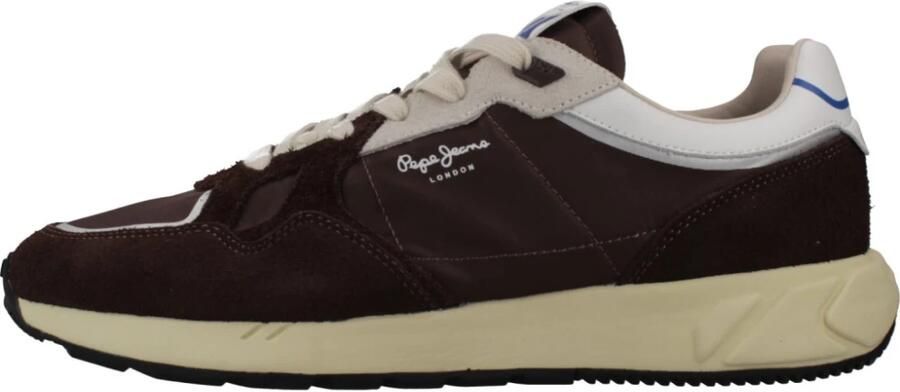 Pepe Jeans Sneakers laag 'Marlon Vibe' donkerbruin wit - Foto 5