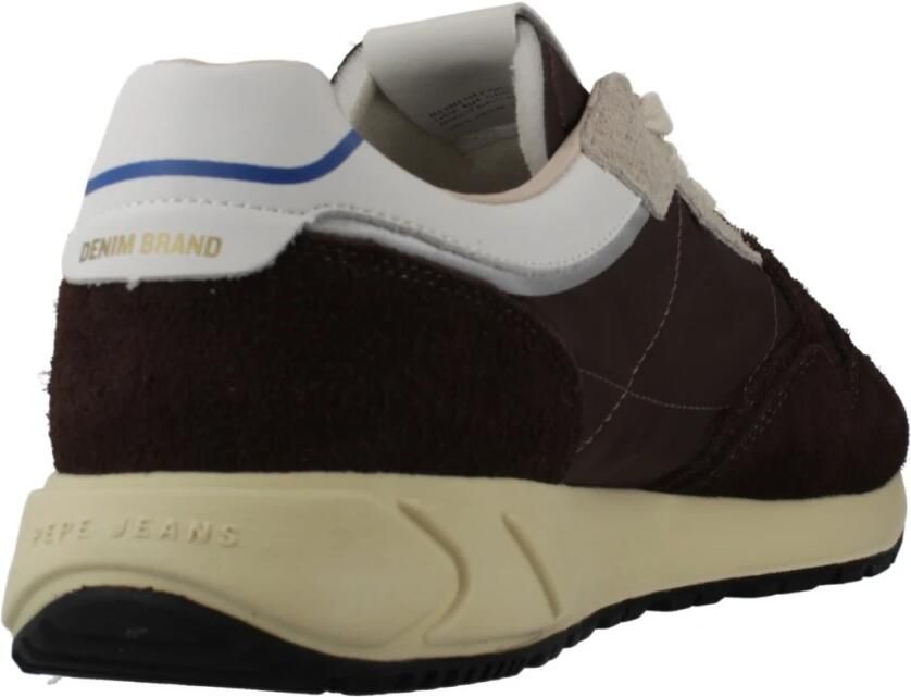 Pepe Jeans Sneakers laag 'Marlon Vibe' donkerbruin wit - Foto 2