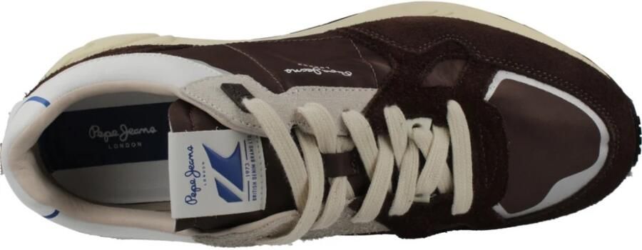Pepe Jeans Sneakers laag 'Marlon Vibe' donkerbruin wit - Foto 6