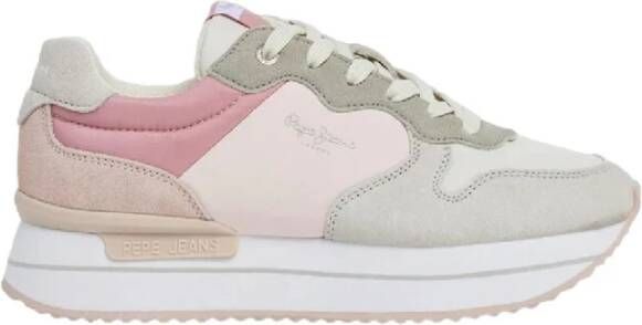 Pepe Jeans Rusper Jelly Sneakers Stijl en Comfort Pink Dames