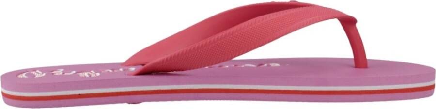 Pepe Jeans Stijlvolle Bay Beach Flip Flops Vrouwen Pink Dames