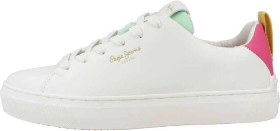 Pepe Jeans Stijlvolle Camden Street W Sneakers White Dames