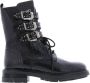 Pertini Dames Croco Lace Up Black Dames - Thumbnail 5