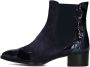 Pertini Chelsea boots Dames Laarzen Damesschoenen Suède Crocoprint 30961 croco sue Blauw - Thumbnail 9