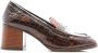 Pertini Bruine dierenprint pennyloaferhakken Brown Dames - Thumbnail 1