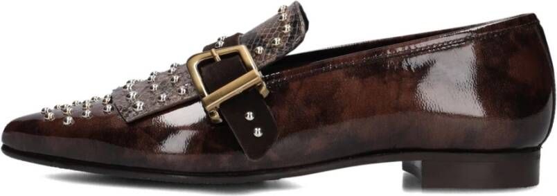 Pertini Bruine Loafers voor Stijlvolle Herfst Winter