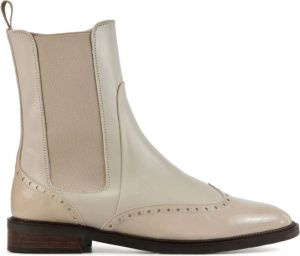 Pertini Chelsea boots Dames Laarzen Damesschoenen Leer 32068 Gebroken wit