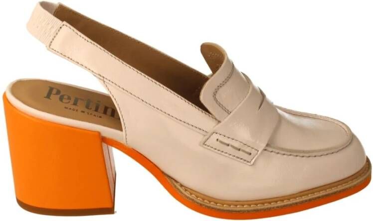 Pertini Heeled Mules Oranje Dames