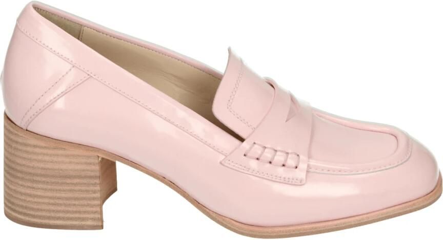 Pertini Roze Effen Pumps met Rubberen Zool