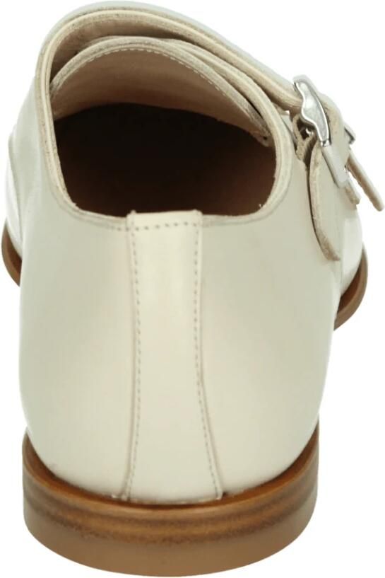 Pertini Beige Lage Hak Leren Schoenen - Foto 2