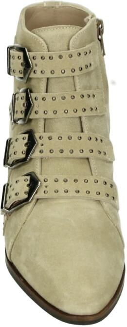 Pertini Westernlaars Taupe Suède Rubberen Zool