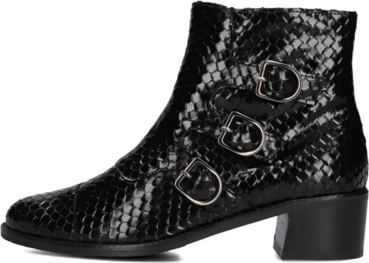 PERTINI Enkellaarsjes Dames 32519 5 Leer Zwart