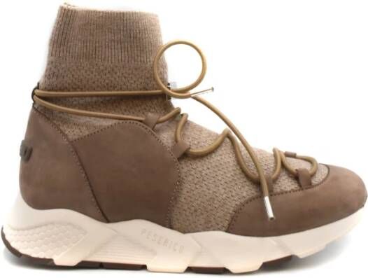 Peserico Beige Tissue Sneakers 100% Made in IT