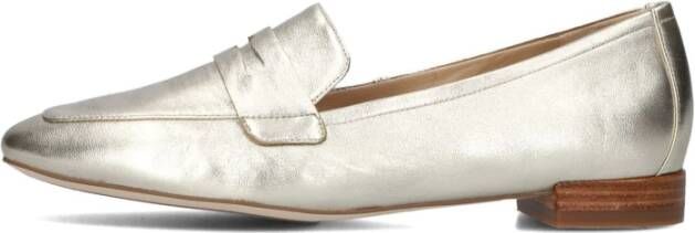 Peter Kaiser Gouden Loafers Elegante Stijl