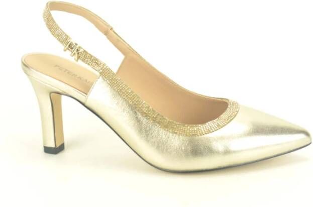 Peter Kaiser Gouden Strass Tip Schoen Accessoire Yellow Dames