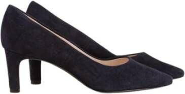 Peter Kaiser Marineblauwe Suède Pump met Puntneus Blue Dames