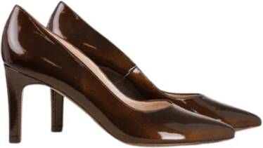 Peter Kaiser Metallic Bruine Puntige Neus Pump Brown Dames