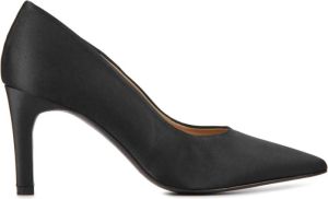 Peter Kaiser Pumps Stiletto Dames Damesschoenen Canvas hoogte 8 cm 76201 satijn Zwart