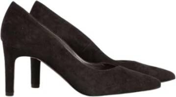 Peter Kaiser Zwarte Suède Pumps met Puntneus Black Dames