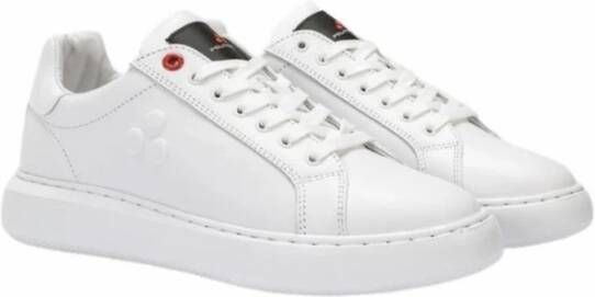 Peuterey Witte Leren Sneakers Helica 02 White Heren