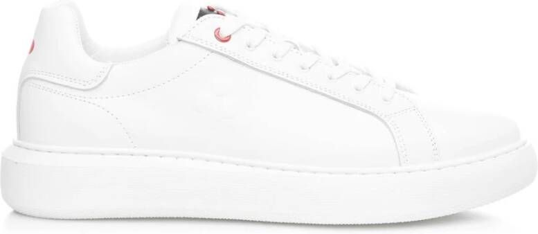 Peuterey Witte Leren Sneakers Helica 02 White Heren - Foto 7