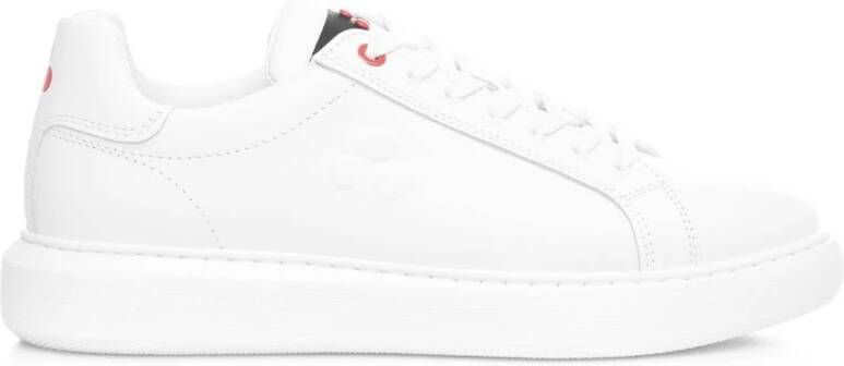 Peuterey Witte Leren Sneakers Ss23 White Dames