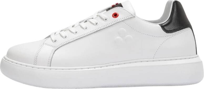 Peuterey Zwarte leren vetersneakers met rubberen zool Black Dames - Foto 8