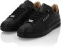 Philipp Plein Bicolor Low-Top Sneakers met Gommat Details Black Heren - Thumbnail 1