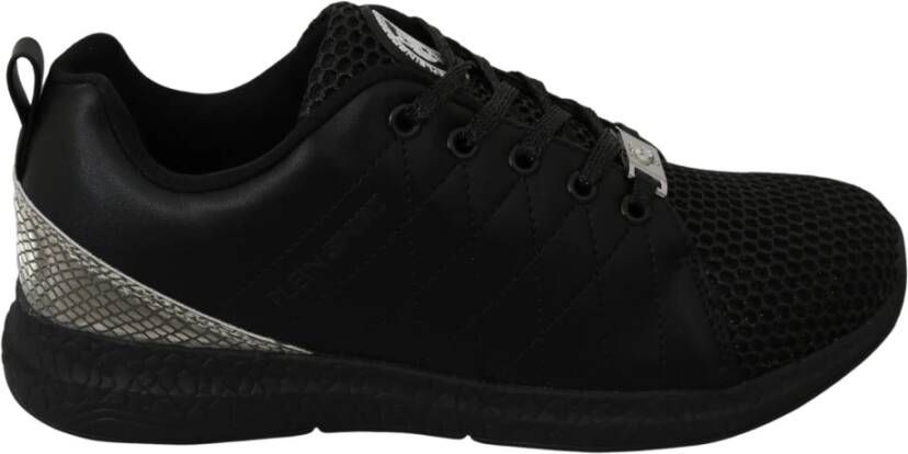 Philipp Plein Casual sneakers met gewatteerd patroon en sleehakken Zwart Dames