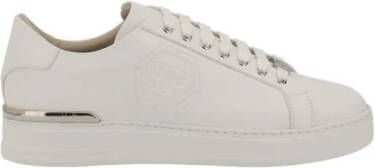 Philipp Plein Geëmbosseerd Monogram Leren Sneakers