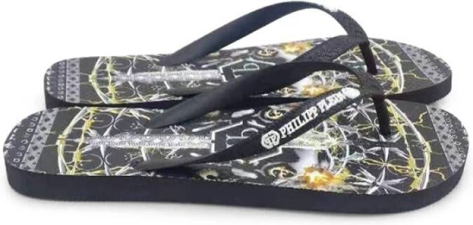 Philipp Plein Flip Flops Sliders Black Dames