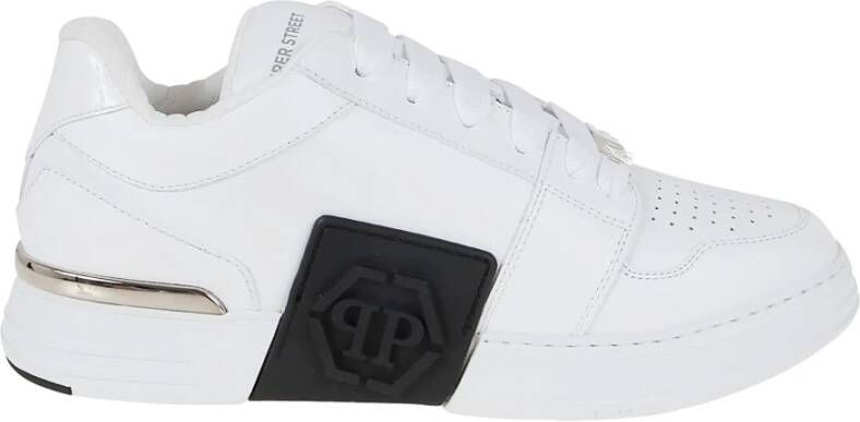 Philipp Plein Zeshoekige Super Street sneakers Wit Heren