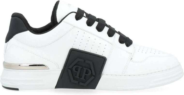 Philipp Plein Hexagon Witleren Lo-Top Sneaker White Heren